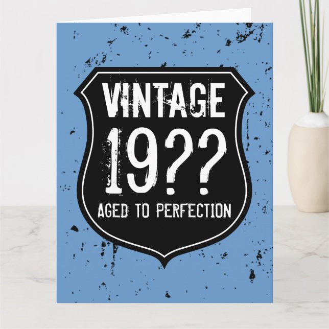 BIG Birthday greeting card for men | EXTRA LARGE (Front)