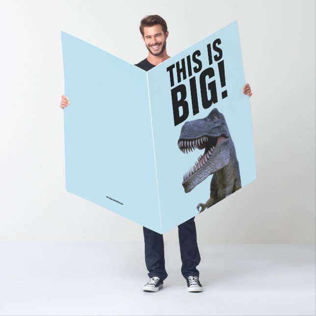 BIG BIRTHDAY HUGE DINOSAUR BIRTHDAY CARD (In Situ)