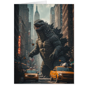 BIG BIRTHDAY MONSTER NEW YORK GREETING CARD