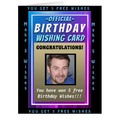 Big Birthday Wishes Greeting Card