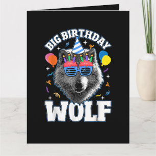Big Birthday Wolf for Wolves Card