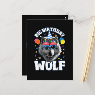Big Birthday Wolf for Wolves Postcard