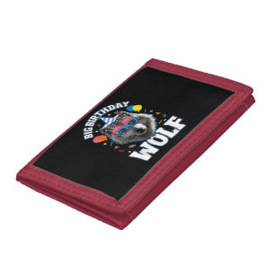 Big Birthday Wolf for Wolves Tri-fold Wallet