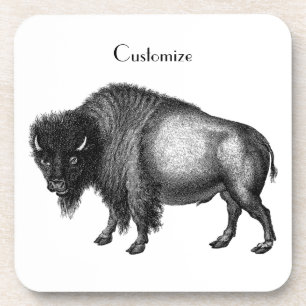 Big Bison Buffalo Thunder_Cove  Beverage Coaster