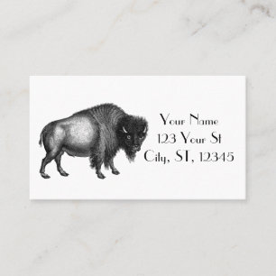 Big Bison Buffalo Thunder_Cove Business Card