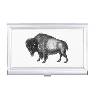 Big Bison Buffalo Thunder_Cove Business Card Case