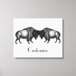 Big Bison Buffalo Thunder_Cove Canvas Print