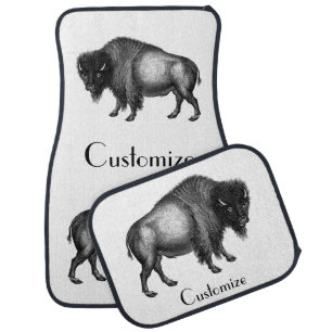 Big Bison Buffalo Thunder_Cove Car Floor Mat