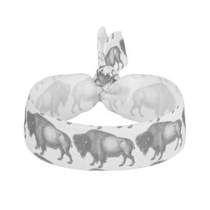 Big Bison Buffalo Thunder_Cove Elastic Hair Tie