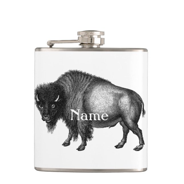 Big Bison Buffalo Thunder_Cove  Flask (Front)