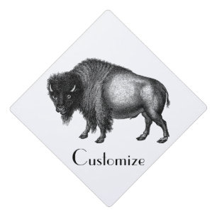 Big Bison Buffalo Thunder_Cove Graduation Cap Topper