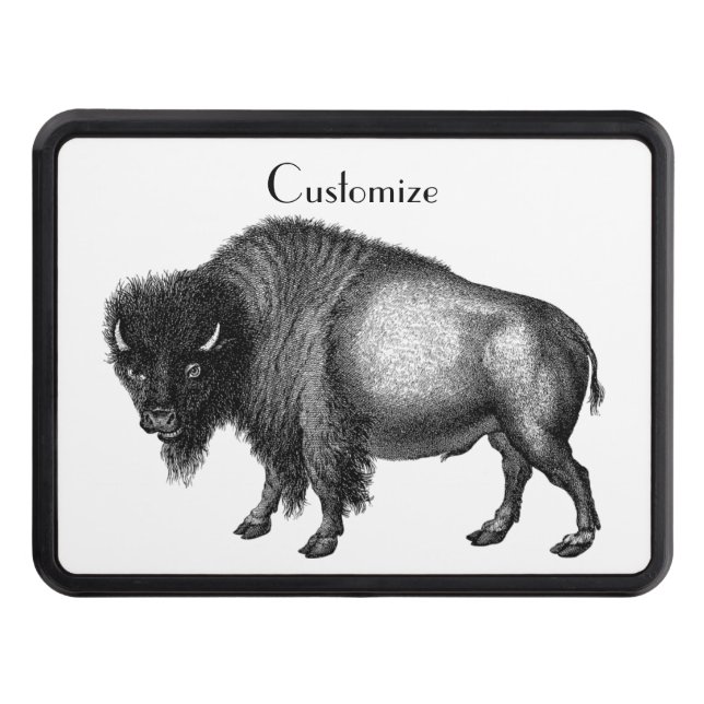 Big Bison Buffalo Thunder_Cove Hitch Cover (Front)