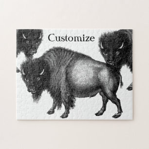 Big Bison Buffalo Thunder_Cove  Jigsaw Puzzle