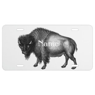 Big Bison Buffalo Thunder_Cove  License Plate