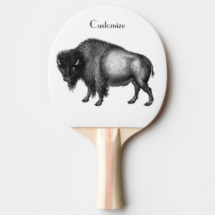 Big Bison Buffalo Thunder_Cove Ping Pong Paddle