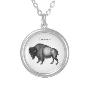 Big Bison Buffalo Thunder_Cove Silver Plated Necklace