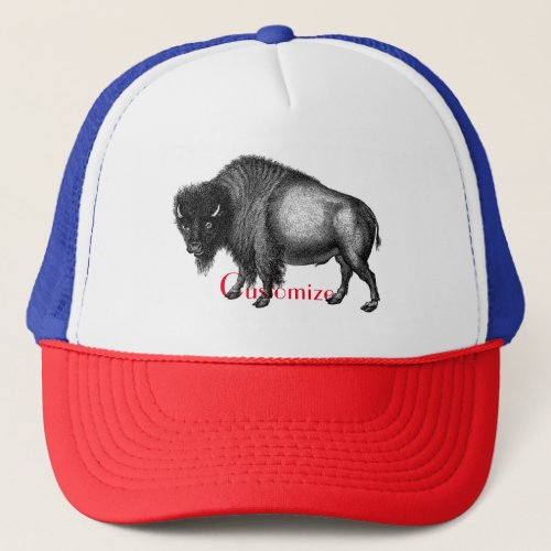 Big Bison Buffalo Thunder_Cove Trucker Hat