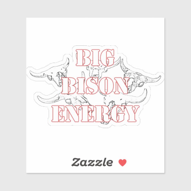 Big Bison Energy Sticker (Sheet)