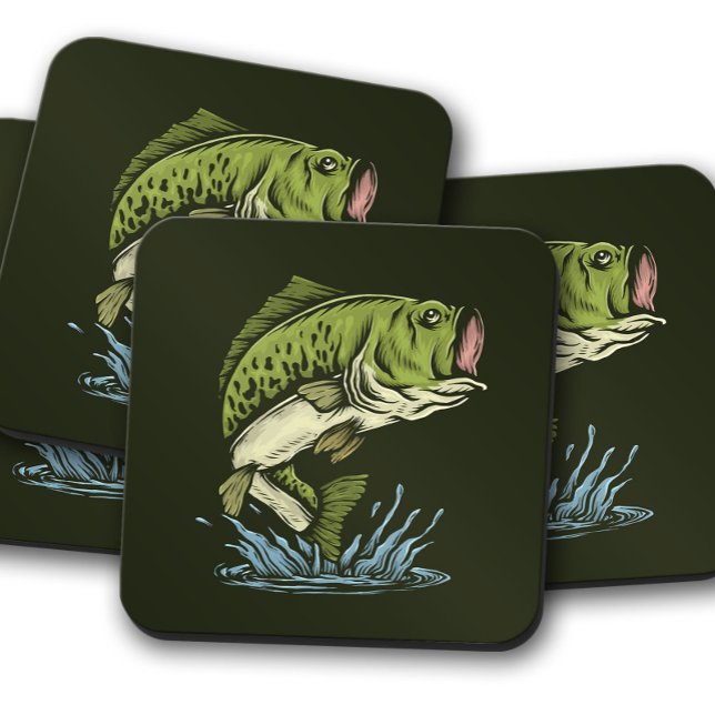 Big Bite Bass Coaster | Large Mouth Bass Coaster (Creator Uploaded)