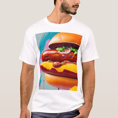 Big Bite Hot Dog _ The Great Hot Dog Adventure T_Shirt