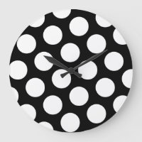 Big Black and White Polka Dots