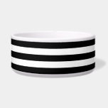 Big Black and White Stripes<br><div class="desc">You can customize the white portion of this design by changing the background color. Blank pattern ready for personalized text or a photo. Create your own pet bowl.</div>