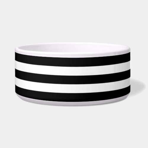 Big Black and White Stripes Bowl
