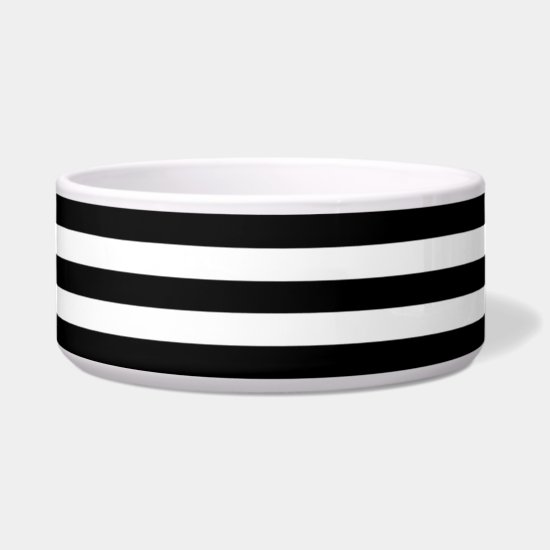 Big Black and White Stripes Bowl