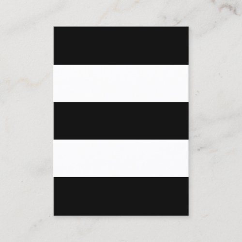 Big Black and White Stripes Business Card Templates
