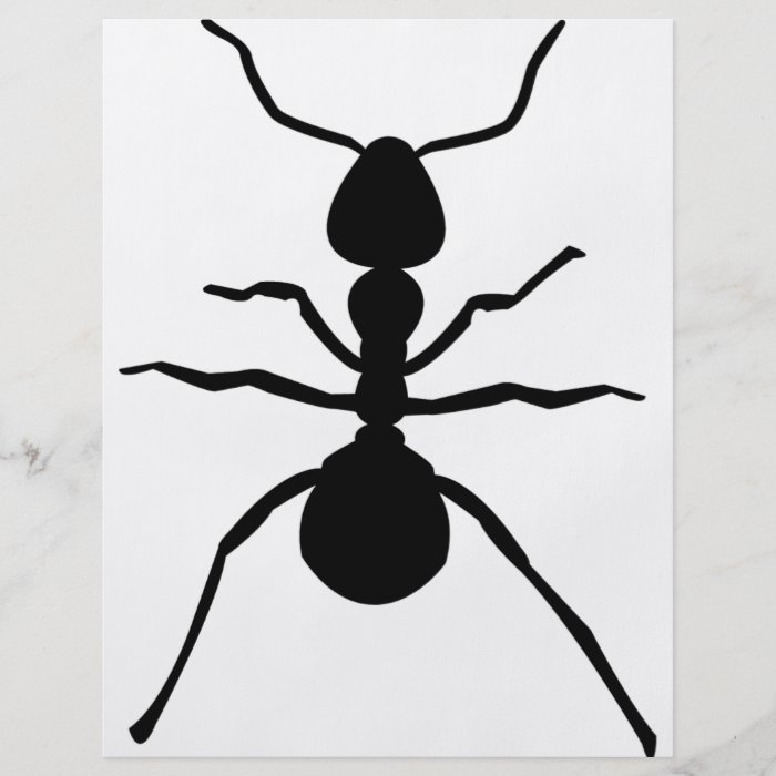 big black ant icon personalized flyer