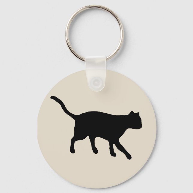 big black cat keychain (Front)
