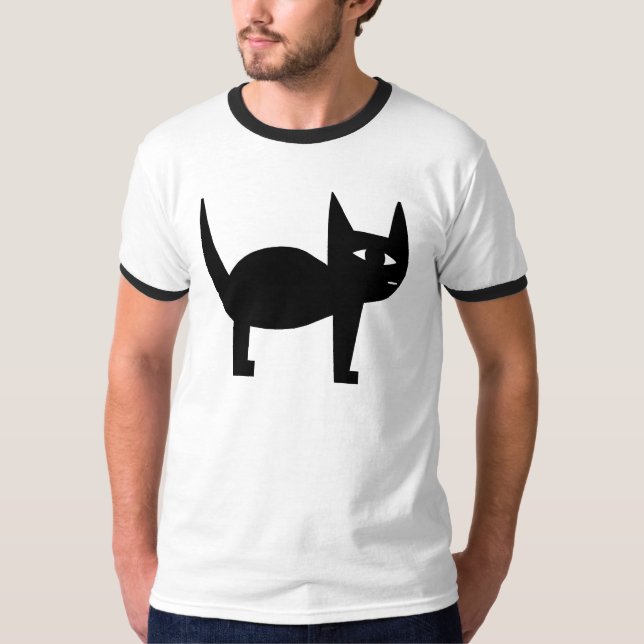 Big Black Cat T-Shirt (Front)