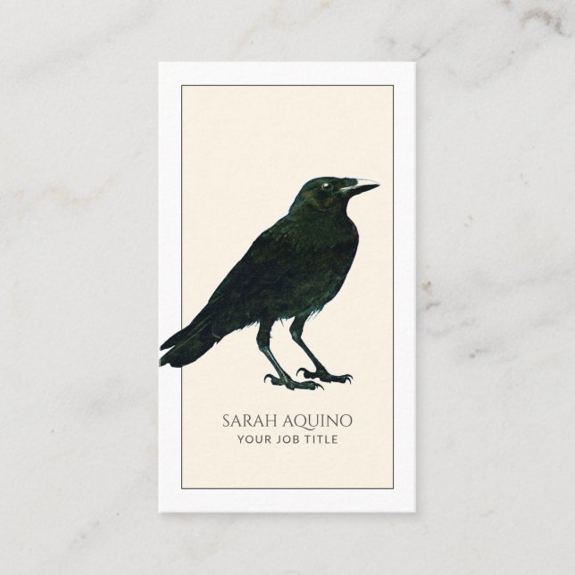 Big Black Crow Business Card (Front)