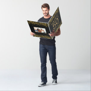 Big Black Gold 50th Birthday Card