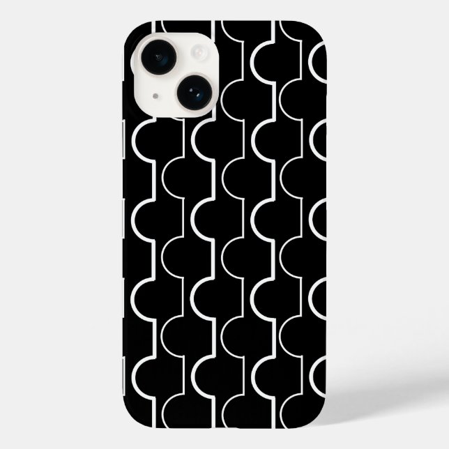 Big Black Scallops Case-Mate iPhone Case (Back)