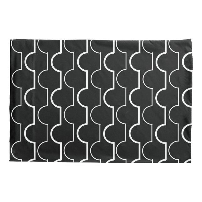 Big Black Scallops Pillow Case (Back)