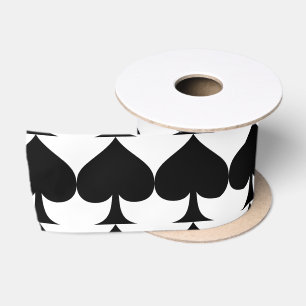 Big black spades Thunder_Cove Satin Ribbon