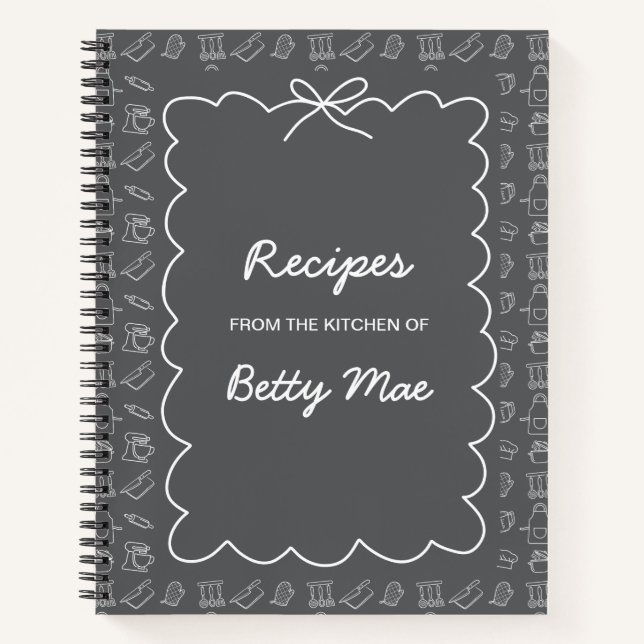 Big Blank Cookbook Write Your Own Favorite Recipe  Notebook (Front)