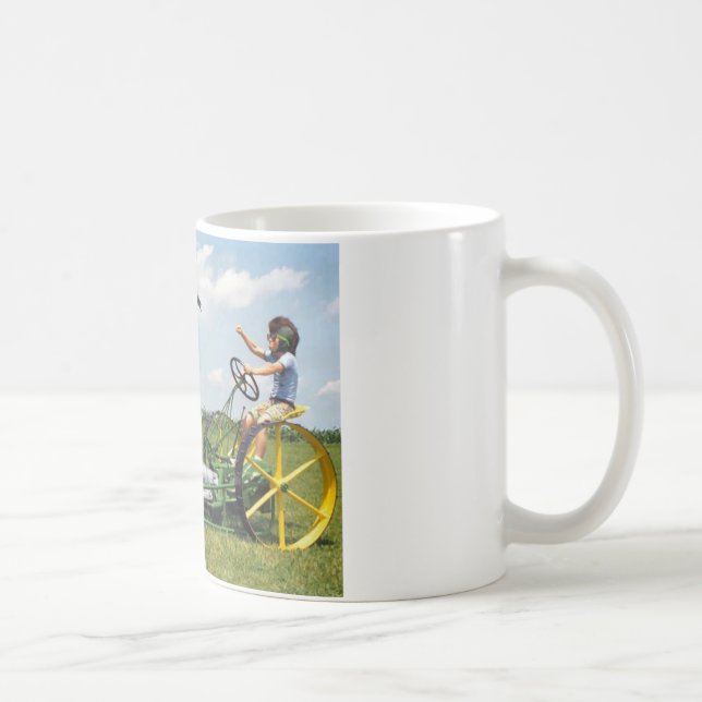 Big Block Lawn Mower Coffee Mug (Right)