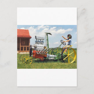 Big Block Lawn Mower Postcard