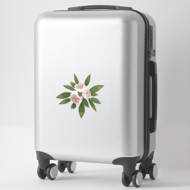 Big Bloom Camellia Charm Sticker (Suitcase)