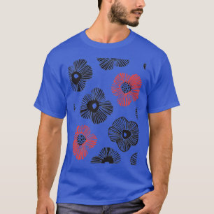 Big Blooming Daisies Flowers Pattern T-Shirt