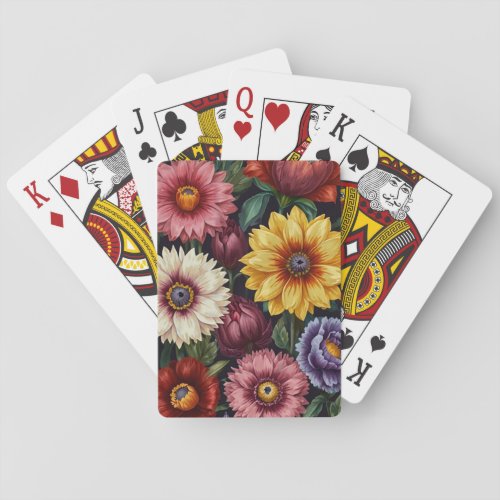 Big Blooms Playing Cards