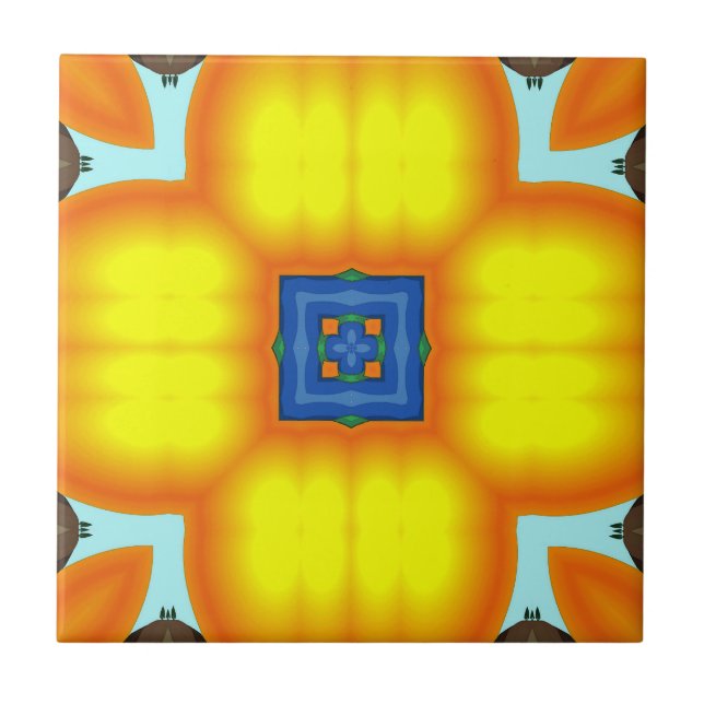 Big Blossom Ceramic Tile (Front)
