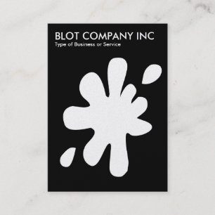 Big Blot - White on Black (Platinum Card) Business Card