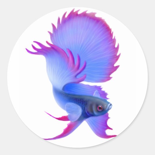 Big Blue Betta Fish Sticker
