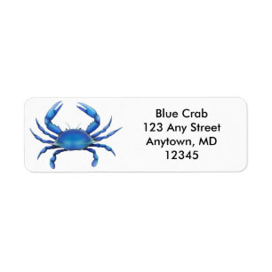 Big Blue Crab Label
