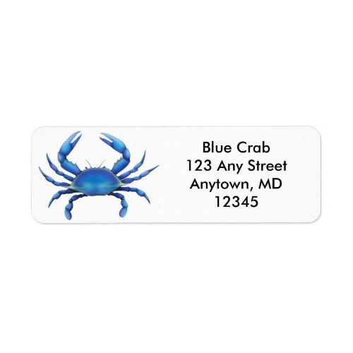 Big Blue Crab Label