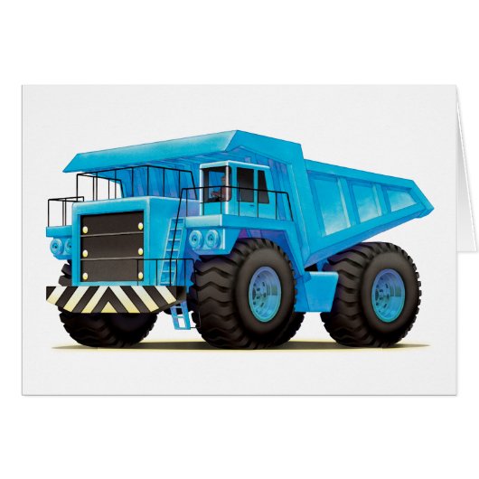 Big Blue Dump Truck Cards (Front Horizontal)