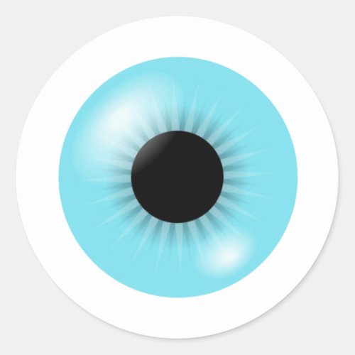 Big blue eyeball sticker sheet